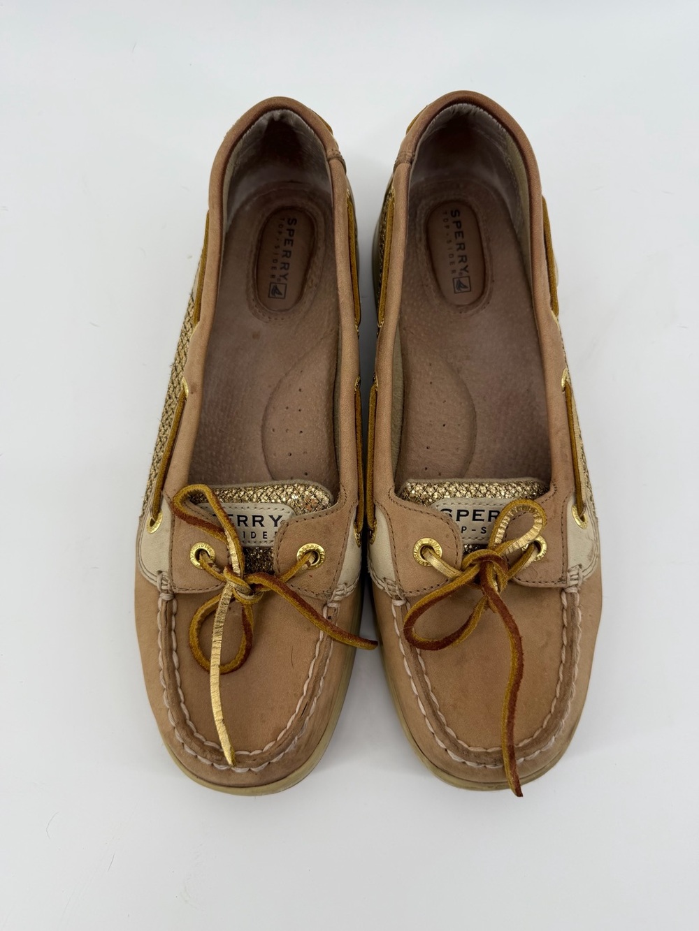 Sperry Top-Sider Angelfish Gold Glitter / Sequin Boat Shoes